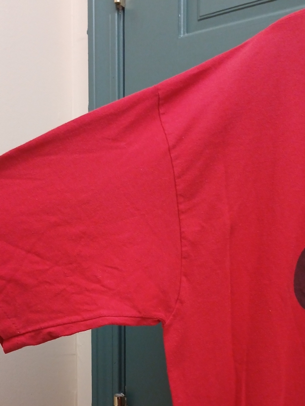 Disney Vintage Red Mickey Mouse Graphic Tee Oversized Unisex One Size Fits All - Picture 6 of 8